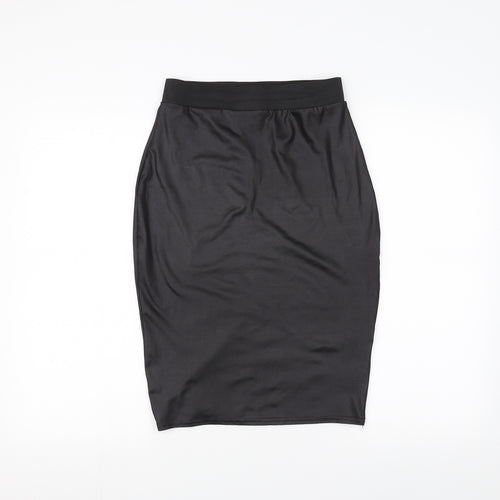 Missi London Womens Black   A-Line Skirt Size M