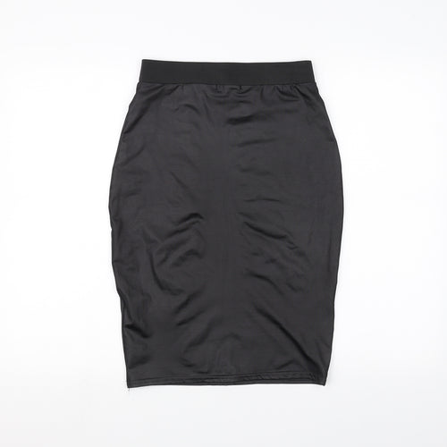 Missi London Womens Black   A-Line Skirt Size M