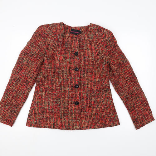 Hudson & Onslow Womens Red   Jacket  Size 10