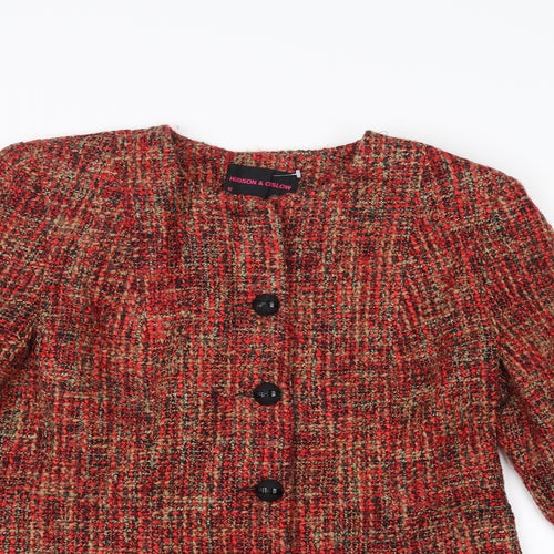 Hudson & Onslow Womens Red   Jacket  Size 10