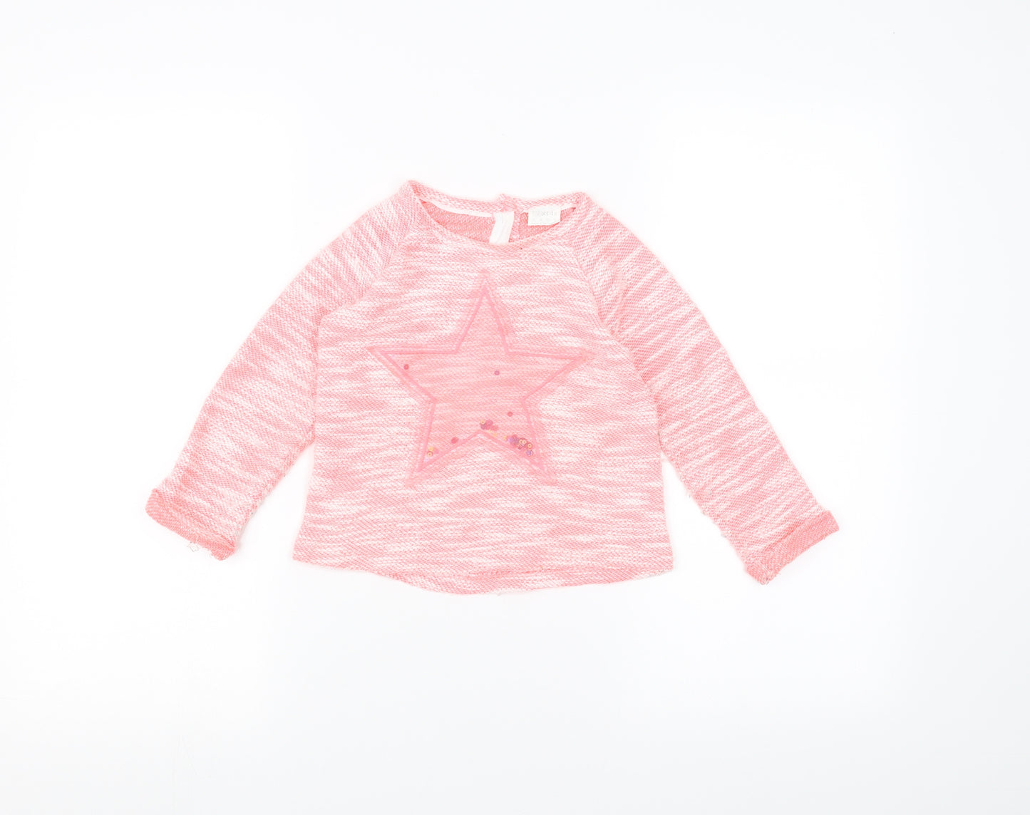 F&F Girls Pink   Pullover Jumper Size 3-4 Years