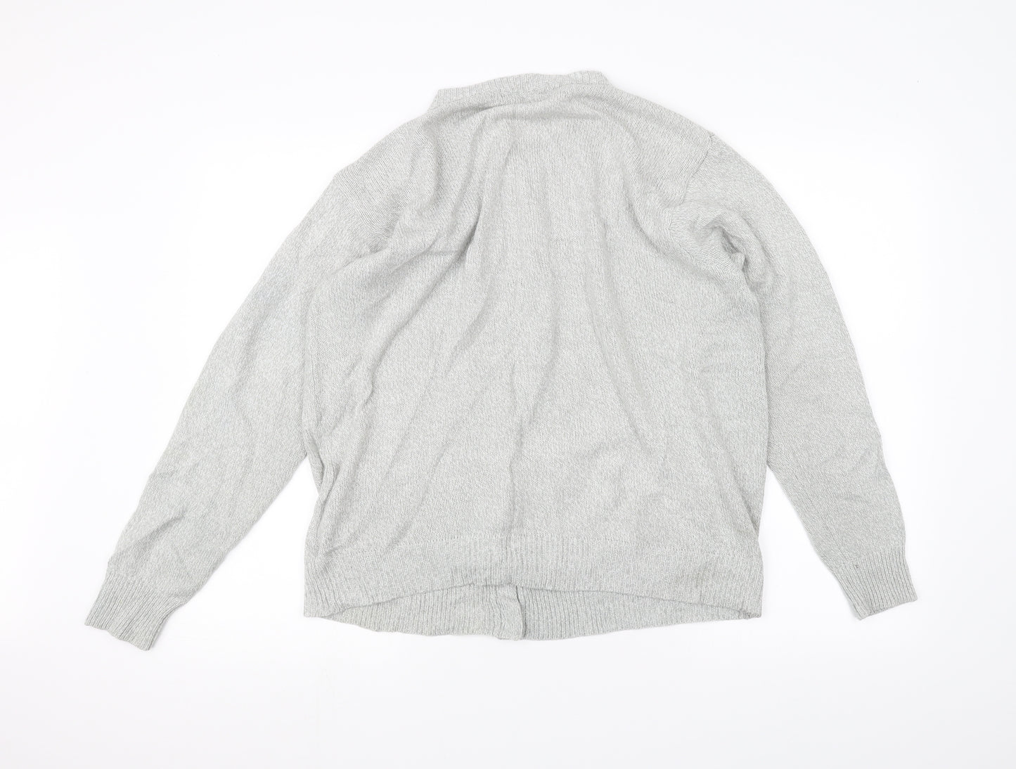 EWM Womens Grey   Cardigan Jumper Size M