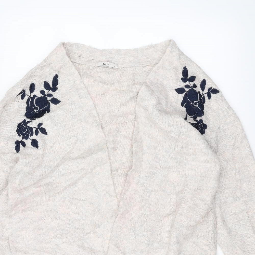 TU Womens White   Jacket Coatigan Size 16
