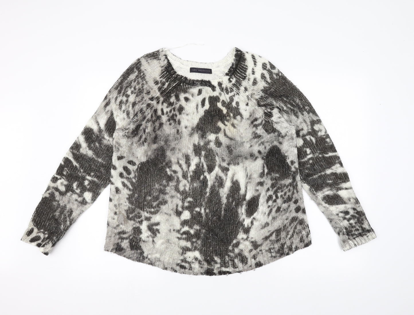 Marks and Spencer Womens White   Pullover Jumper Size 14