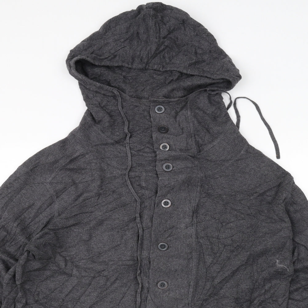 AllSaints Mens Grey   Pullover Hoodie Size XL