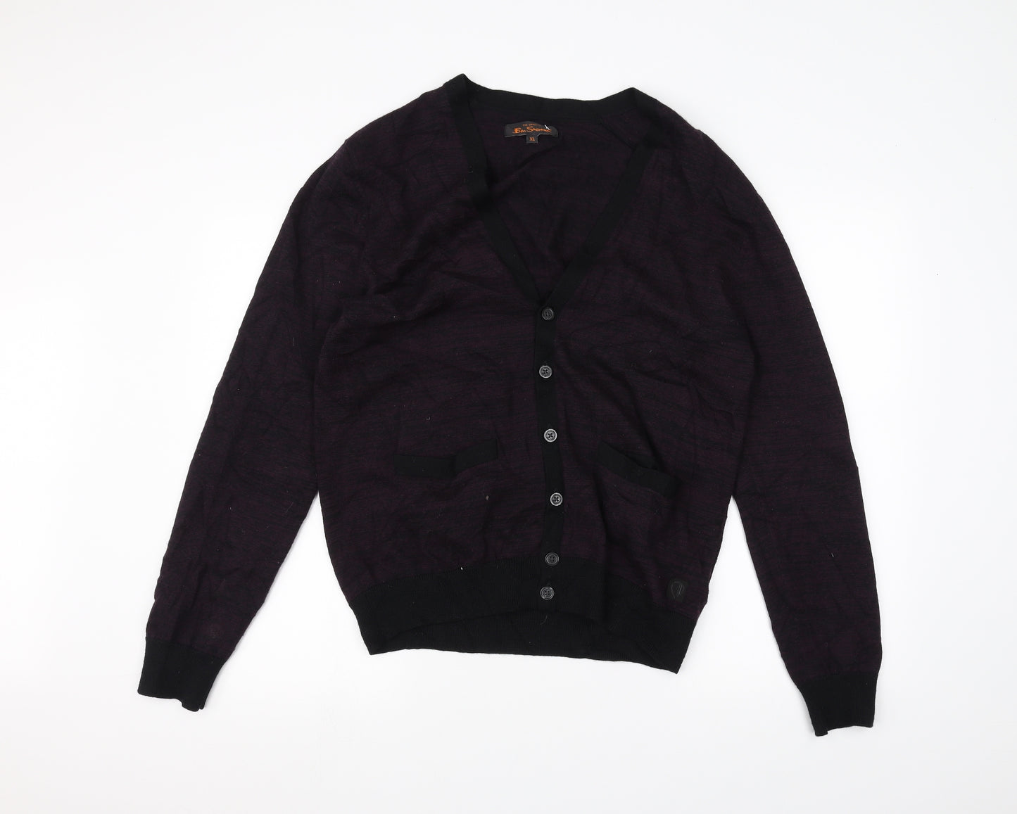 Ben Sherman Womens Purple   Cardigan Jumper Size XL