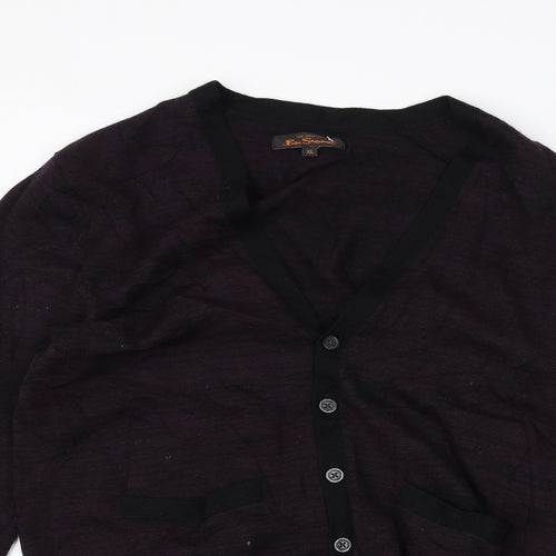 Ben Sherman Womens Purple   Cardigan Jumper Size XL