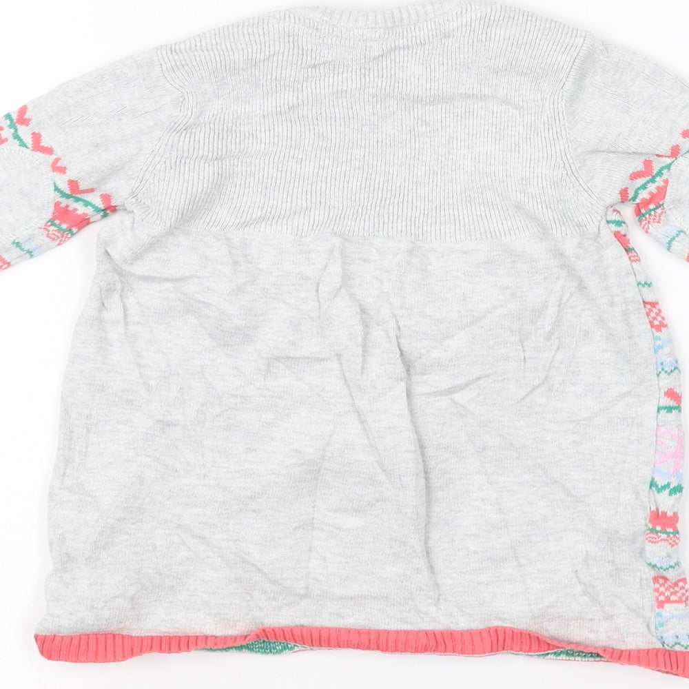 Marks and Spencer Baby Grey   Pullover Jumper Size 6-9 Months