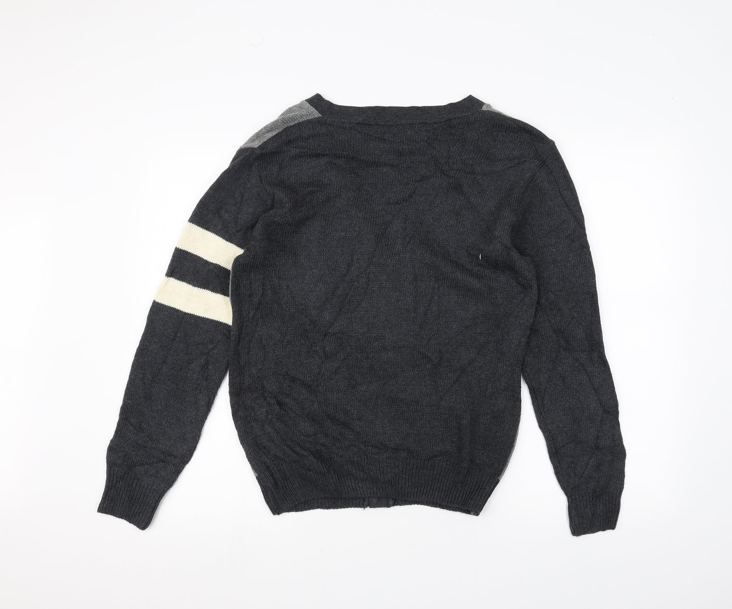 NEXT Mens Grey  Knit Jacket Coatigan Size S