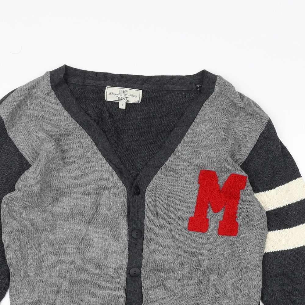 NEXT Mens Grey  Knit Jacket Coatigan Size S