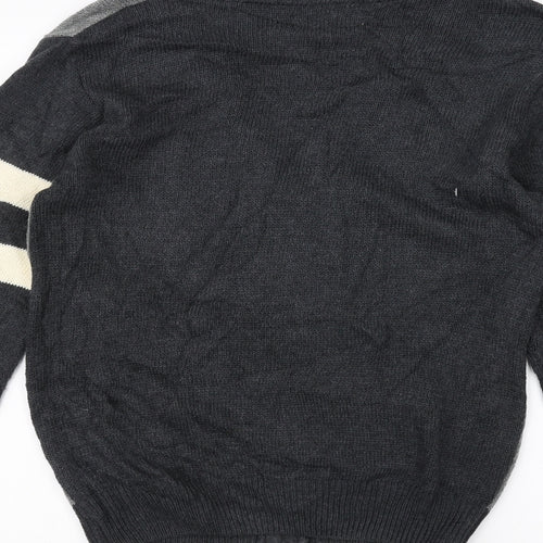 NEXT Mens Grey  Knit Jacket Coatigan Size S