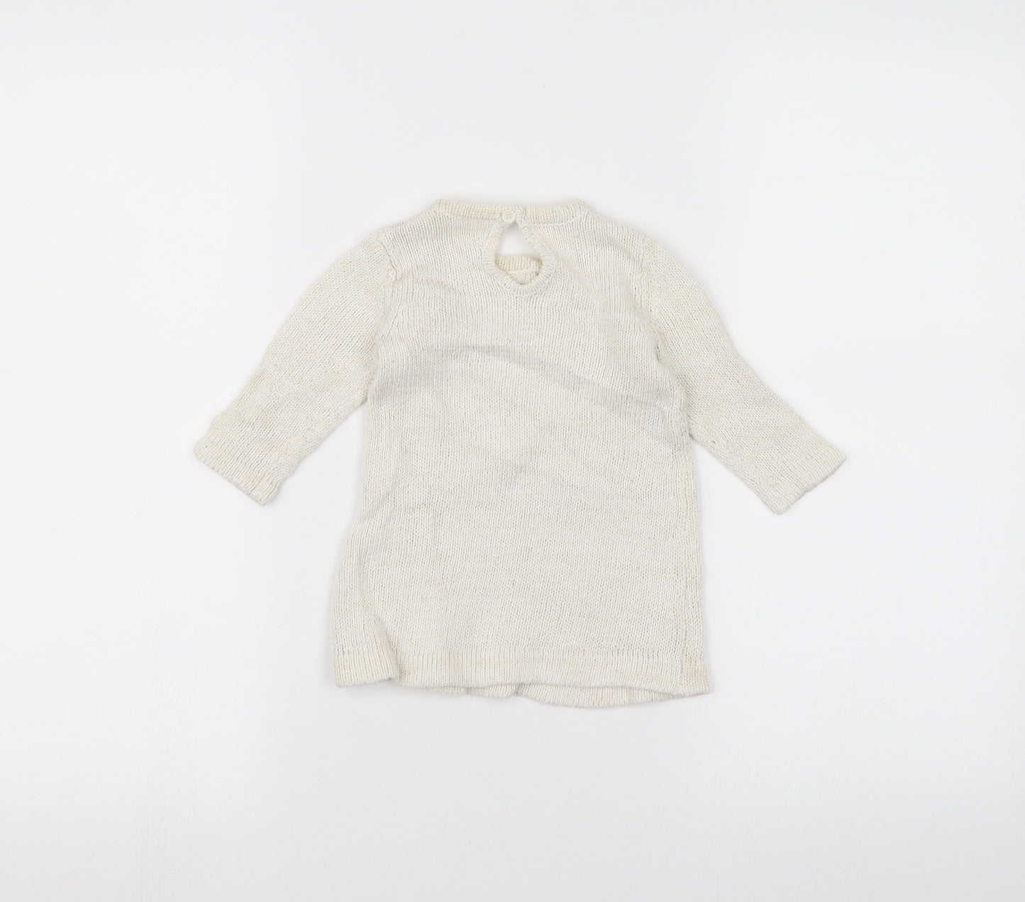 Matalan Baby White   Pullover Jumper Size 3-6 Months