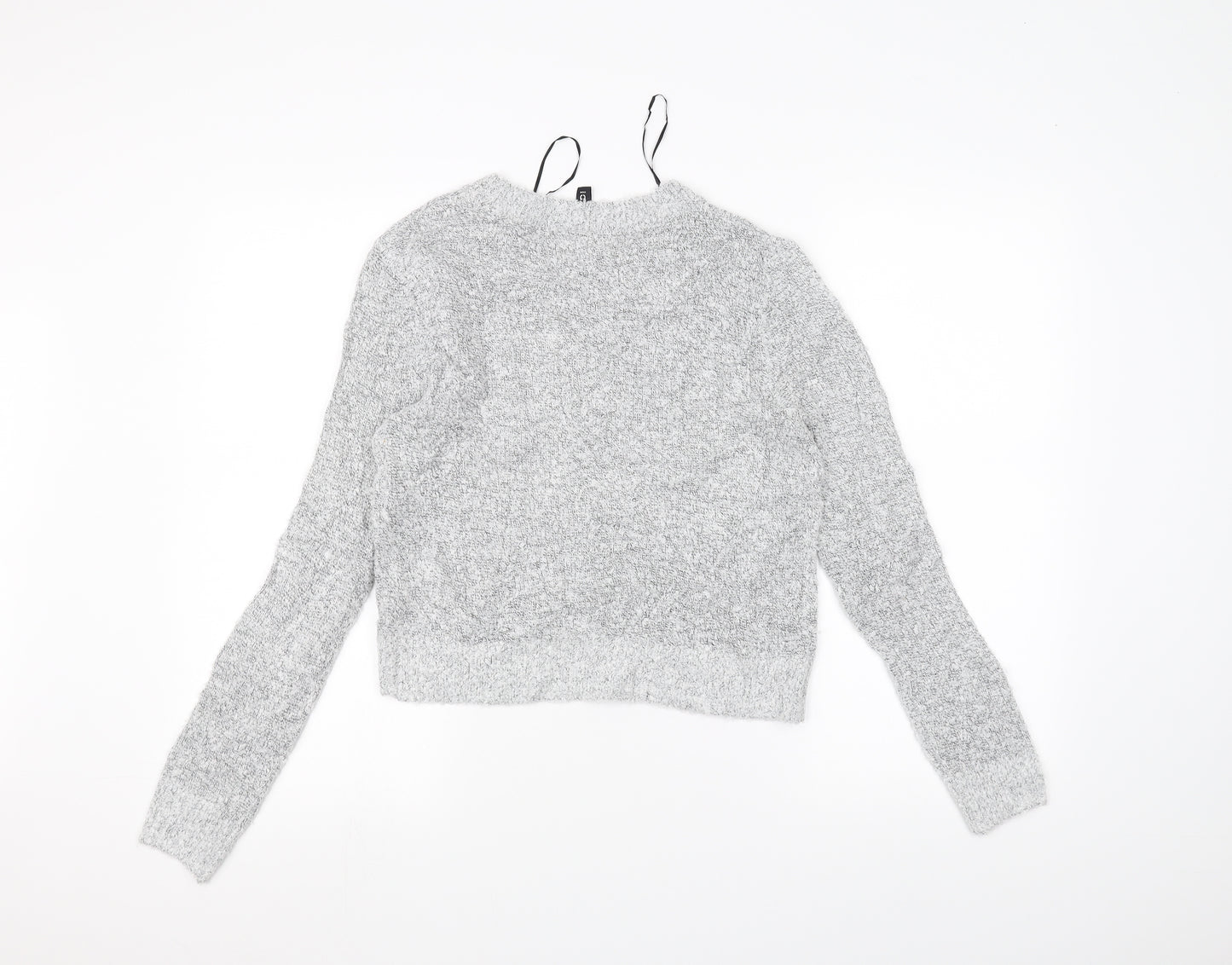 H&M Womens Grey  Knit Pullover Jumper Size S