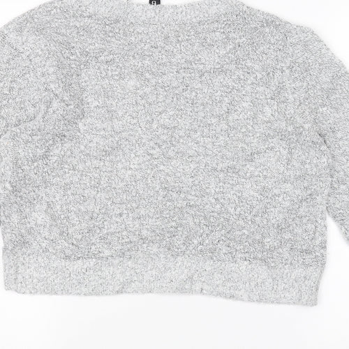 H&M Womens Grey  Knit Pullover Jumper Size S