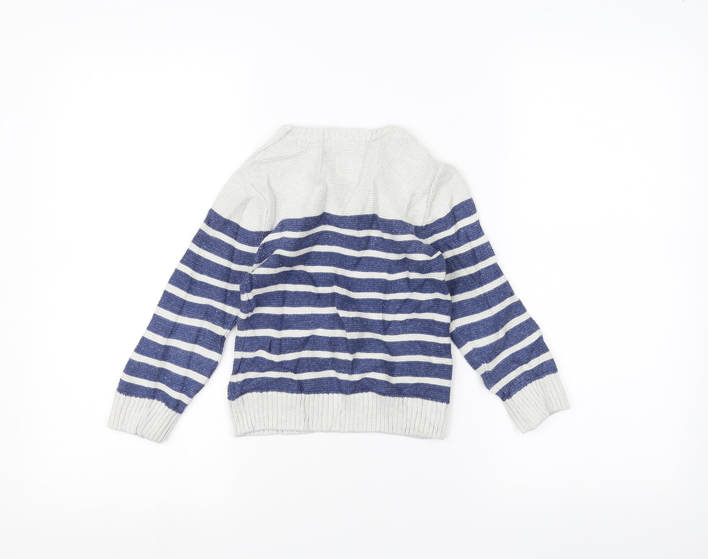 Mothercare Baby Grey Striped  Pullover Jumper Size 18-24 Months