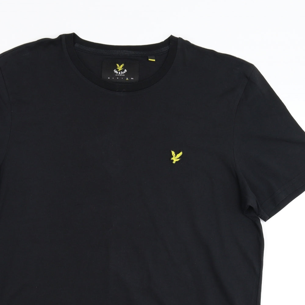 Lyle & Scott Mens Black  Flannel  T-Shirt Size XL