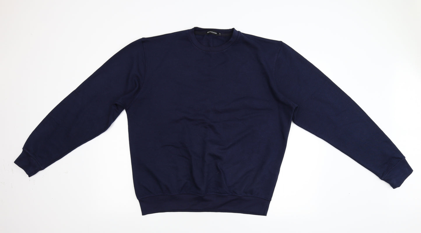 Pretty Little Thing Mens Blue  Flannel  Sweatshirt Size XL