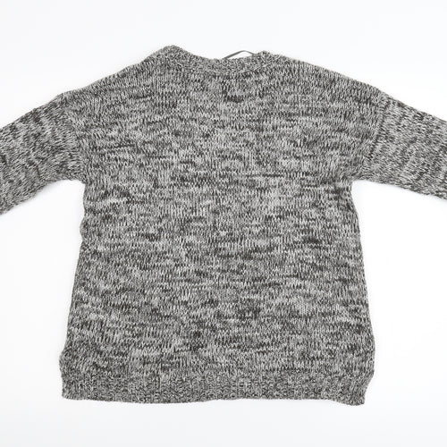 Primark Womens Grey  Knit Pullover Jumper Size 8  - Owl