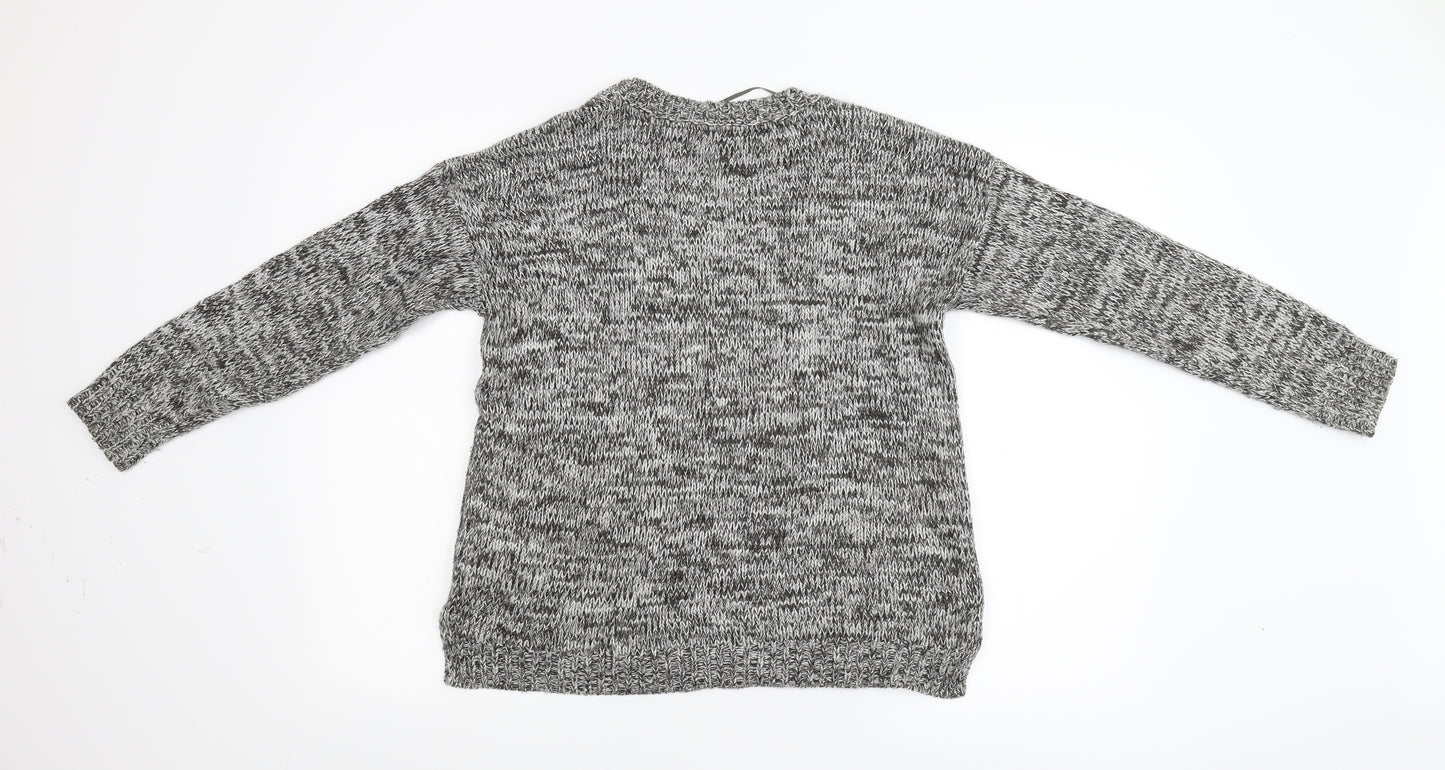 Primark Womens Grey  Knit Pullover Jumper Size 8  - Owl