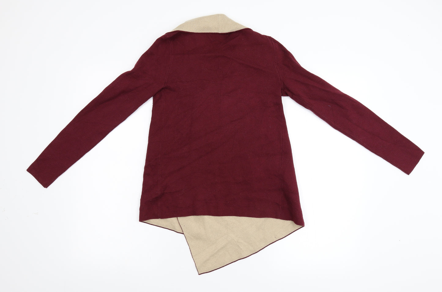 Primark Womens Red  Knit Wrap Jumper Size XS