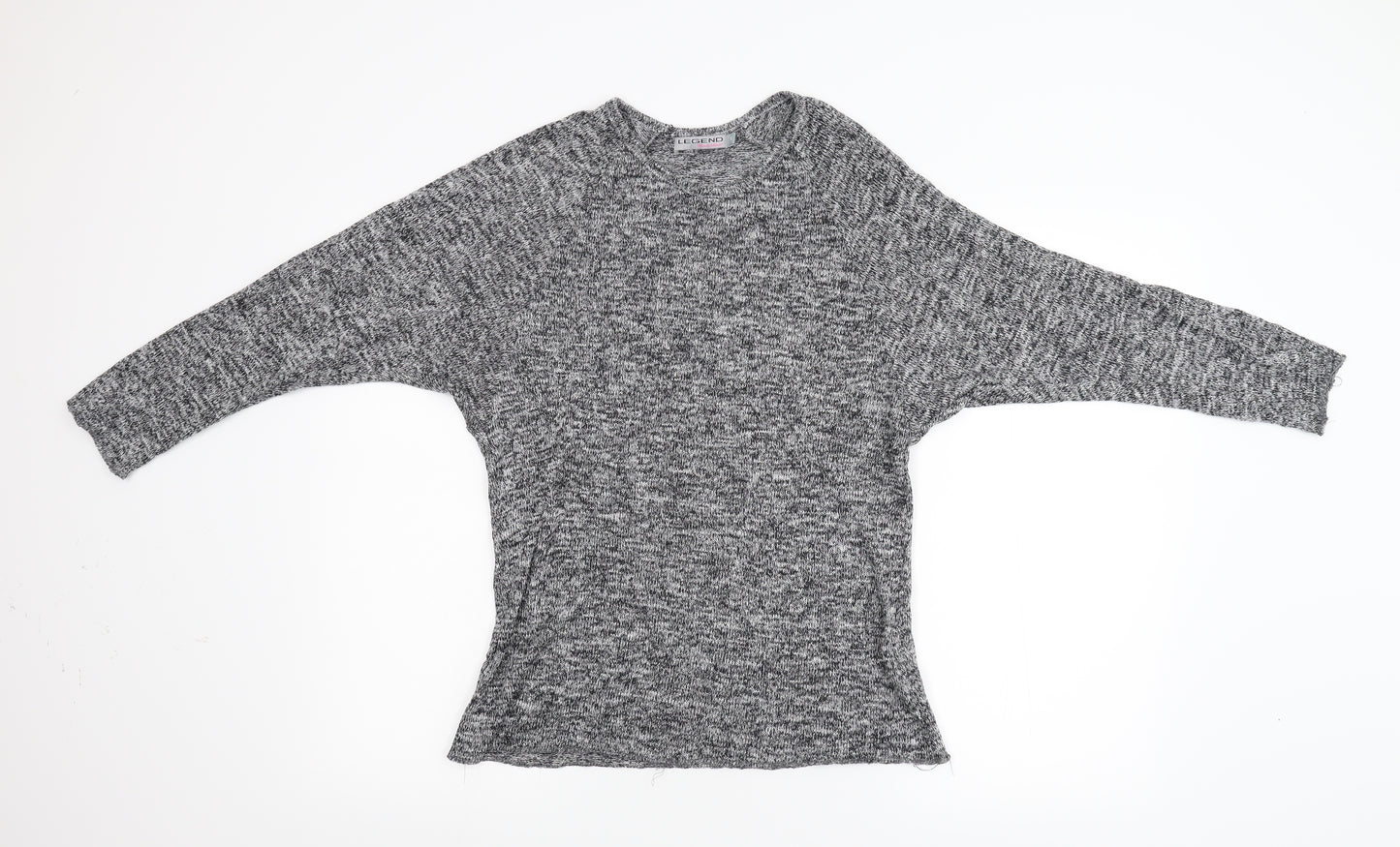 Legend Womens Grey  Knit Pullover Jumper Size M  - Batwing