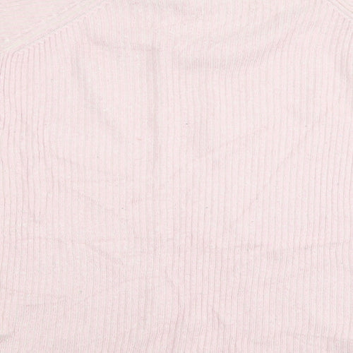 H&M Womens Pink  Knit Pullover Jumper Size M