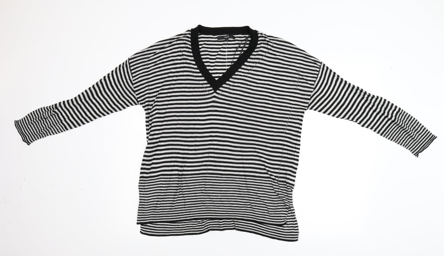 NEXT Womens Multicoloured Striped Knit Pullover Jumper Size 18