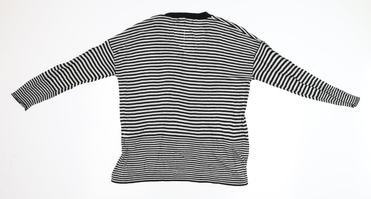 NEXT Womens Multicoloured Striped Knit Pullover Jumper Size 18