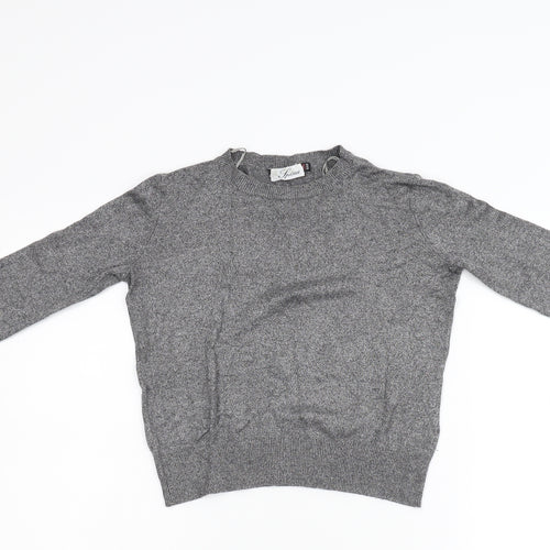 Spina Womens Grey  Knit Pullover Jumper Size XS