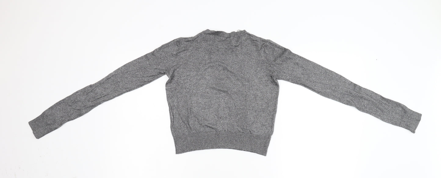 Spina Womens Grey  Knit Pullover Jumper Size XS