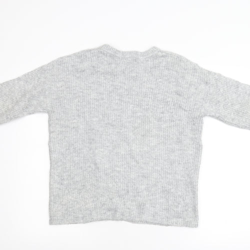Primark Womens Grey  Knit Pullover Jumper Size S