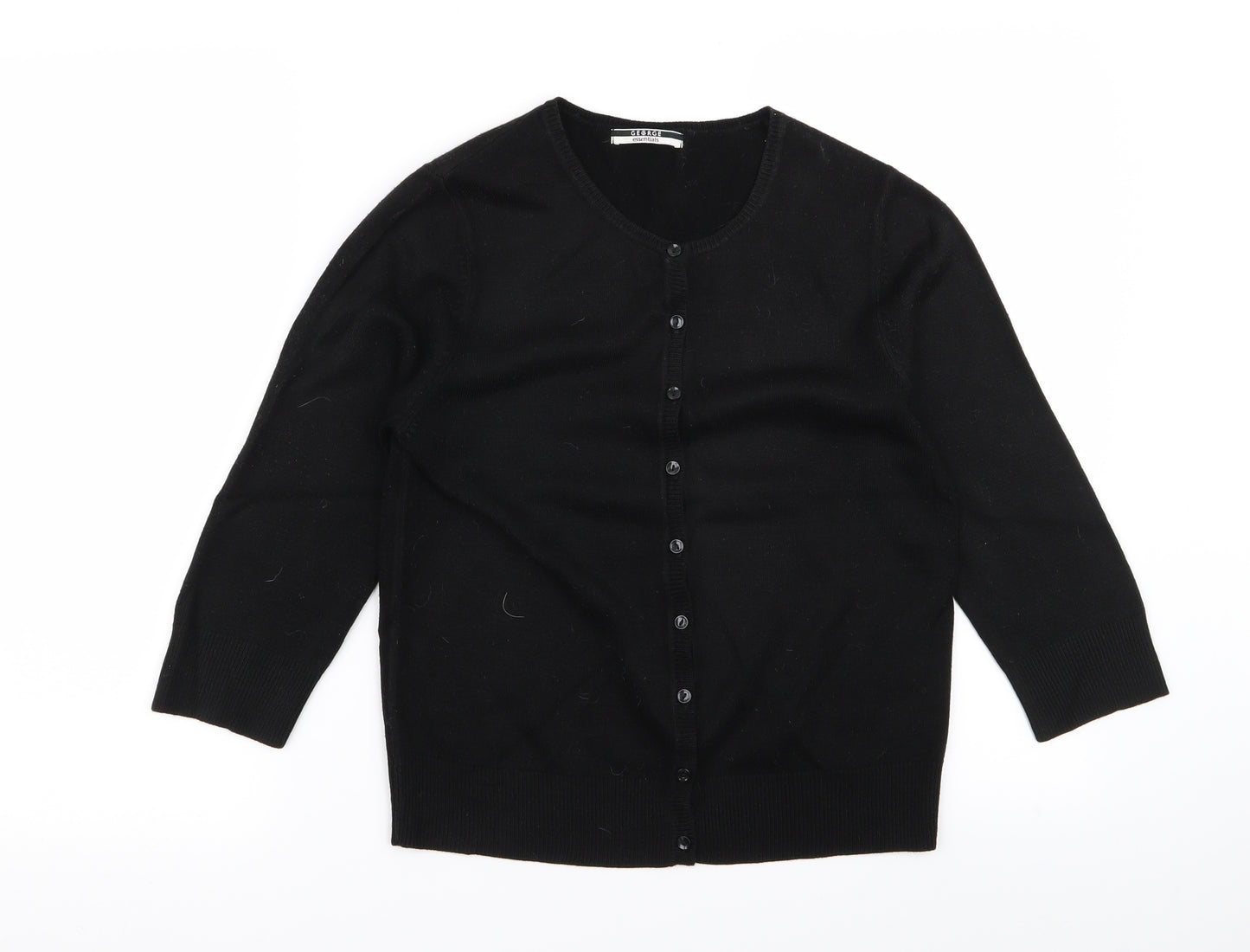 Preworn Womens Black   Cape Jumper Size 10