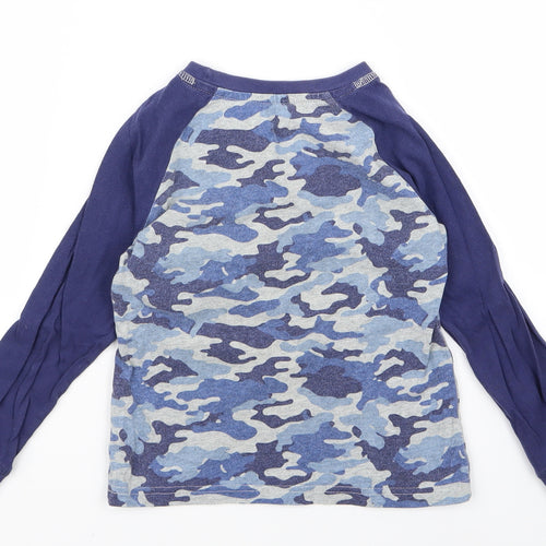 TU Boys Blue Camouflage  Basic T-Shirt Size 6 Years