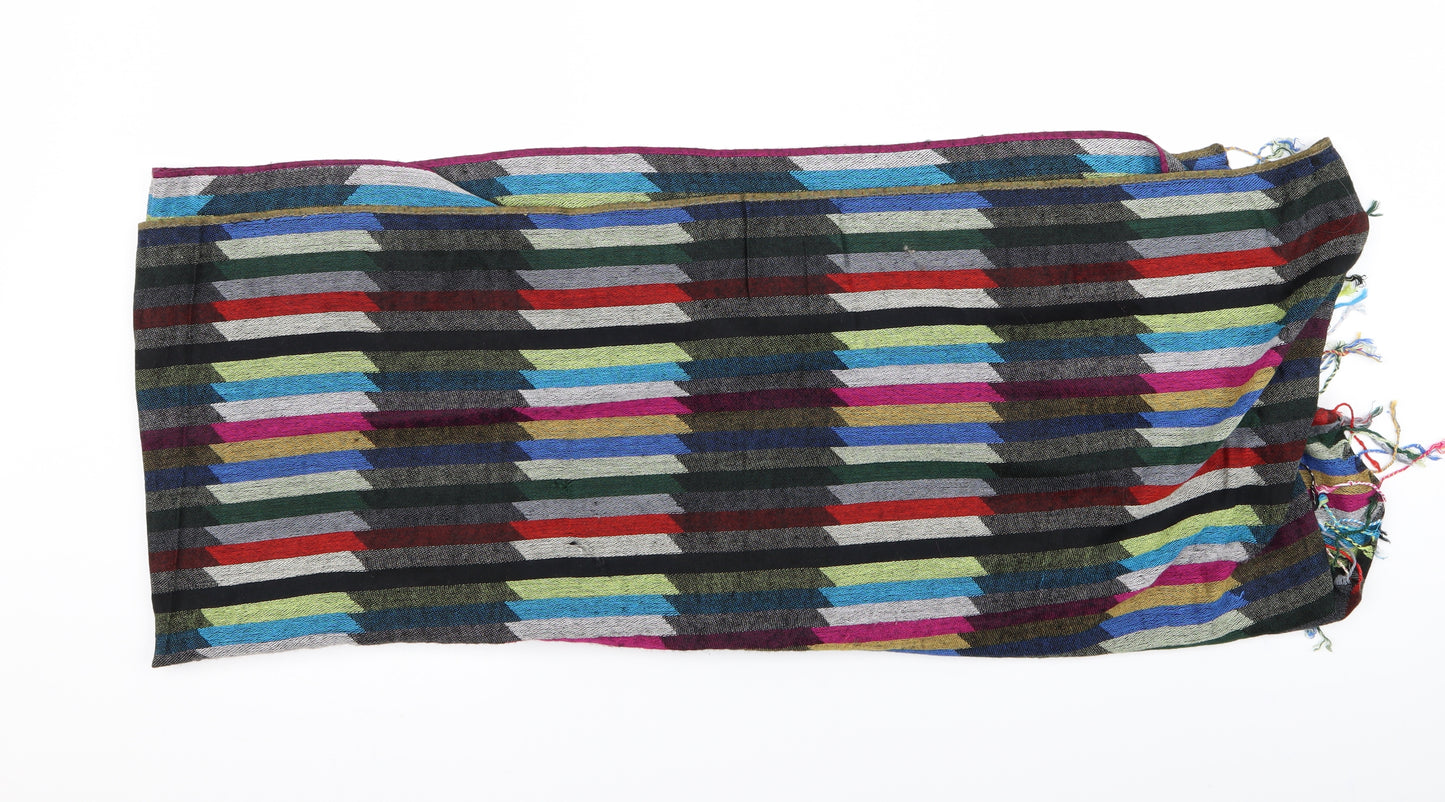 Preworn Unisex Multicoloured Striped   Scarf