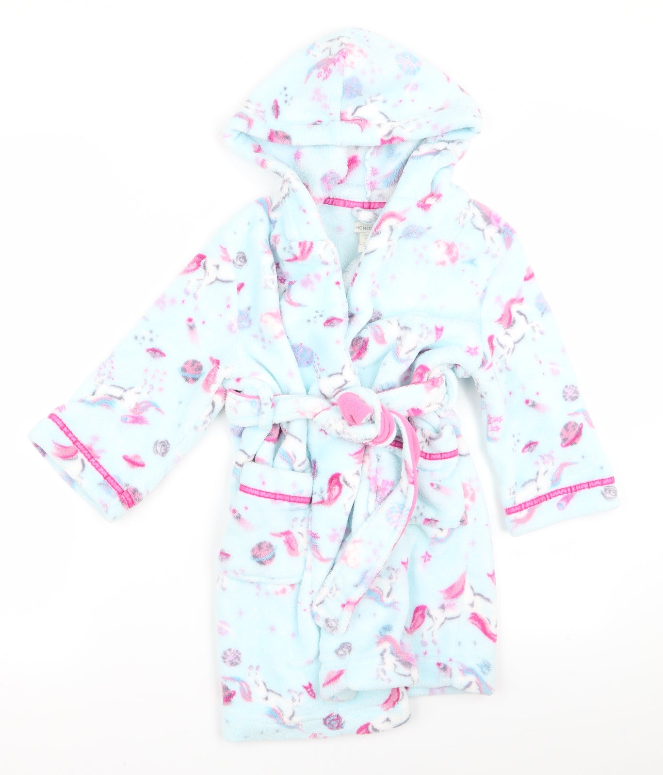 Monsoon Girls Blue   Top Robe Size 3 Years