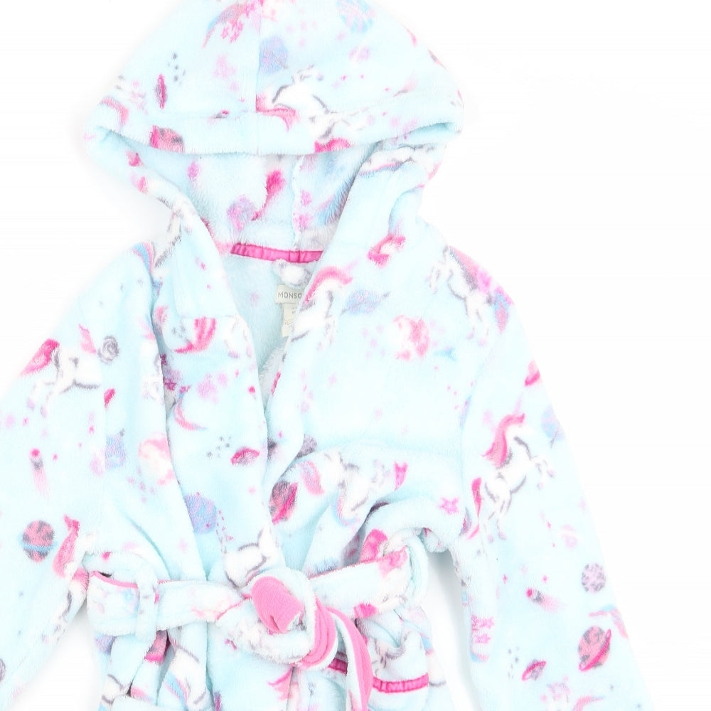 Monsoon Girls Blue   Top Robe Size 3 Years