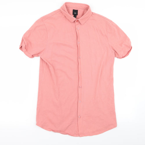 river islan Mens Pink    Polo Size M