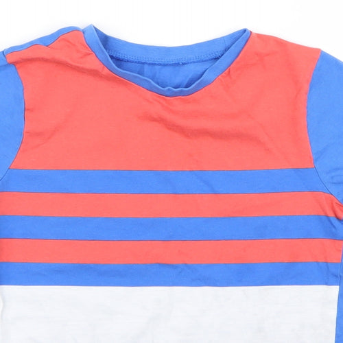 George Boys Multicoloured Striped  Basic T-Shirt Size 10 Years
