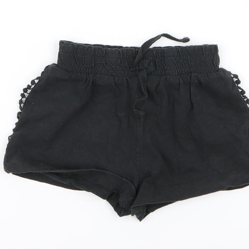 TU Girls Black   Hot Pants Shorts Size 3 Years