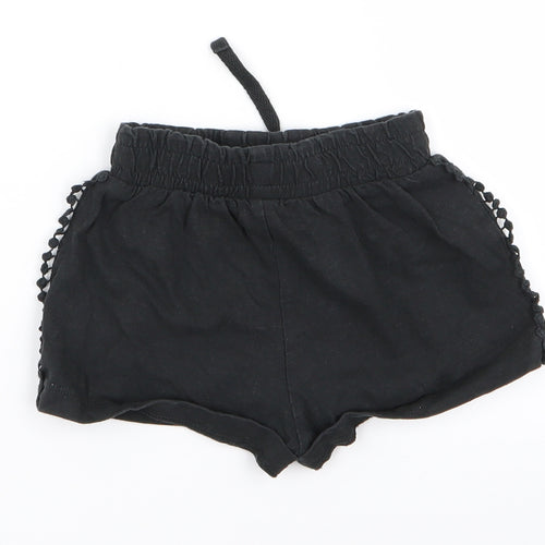 TU Girls Black   Hot Pants Shorts Size 3 Years