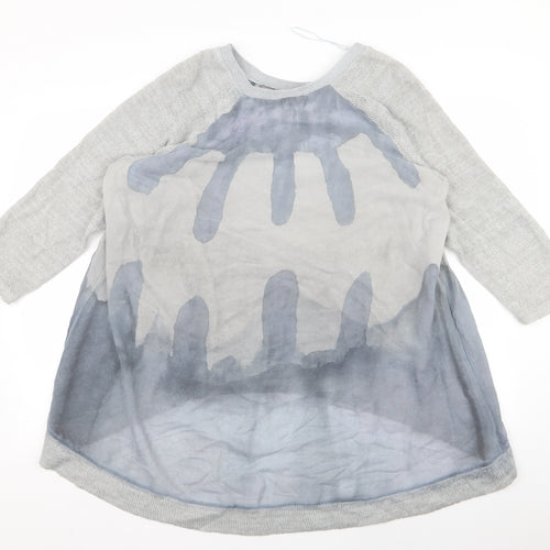 Klass Womens Grey   Basic T-Shirt Size L