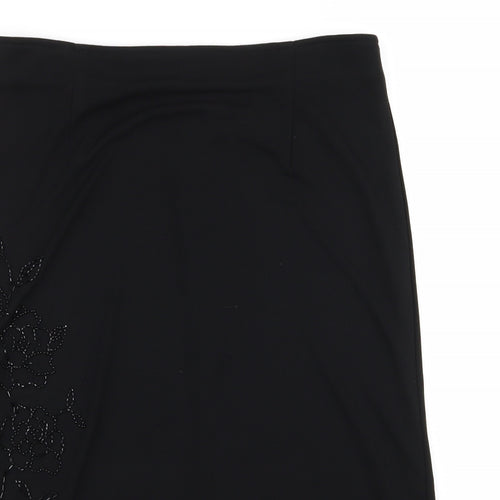 Dorothy Perkins Womens Black  Rayon Straight & Pencil Set Size 12