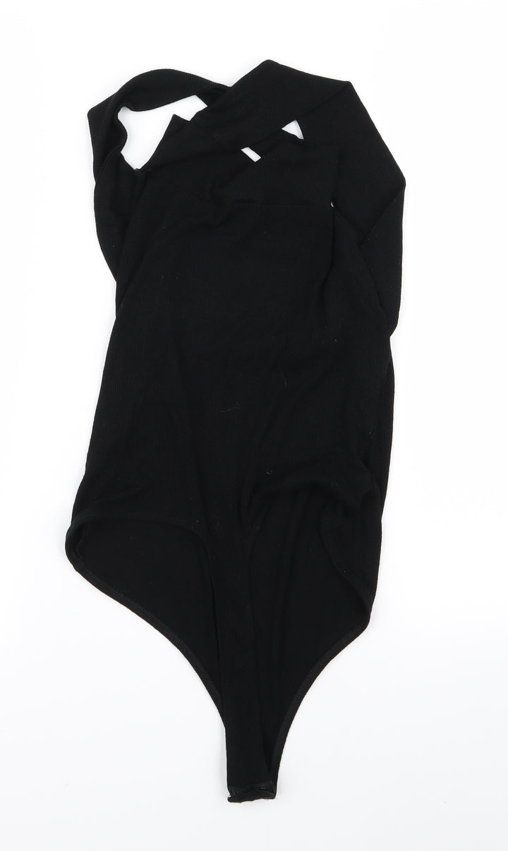 BLA Womens Black  Ramie Playsuit One-Piece Size 12