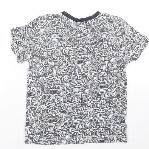 Nutmeg Boys White Animal Print  Basic T-Shirt Size 4 Years