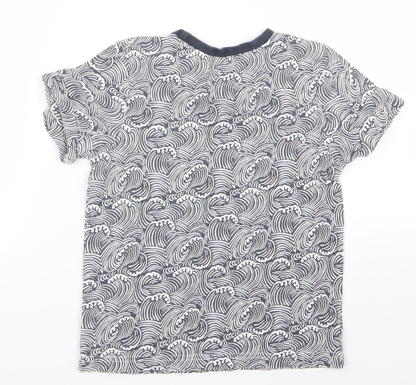 Nutmeg Boys White Animal Print  Basic T-Shirt Size 4 Years