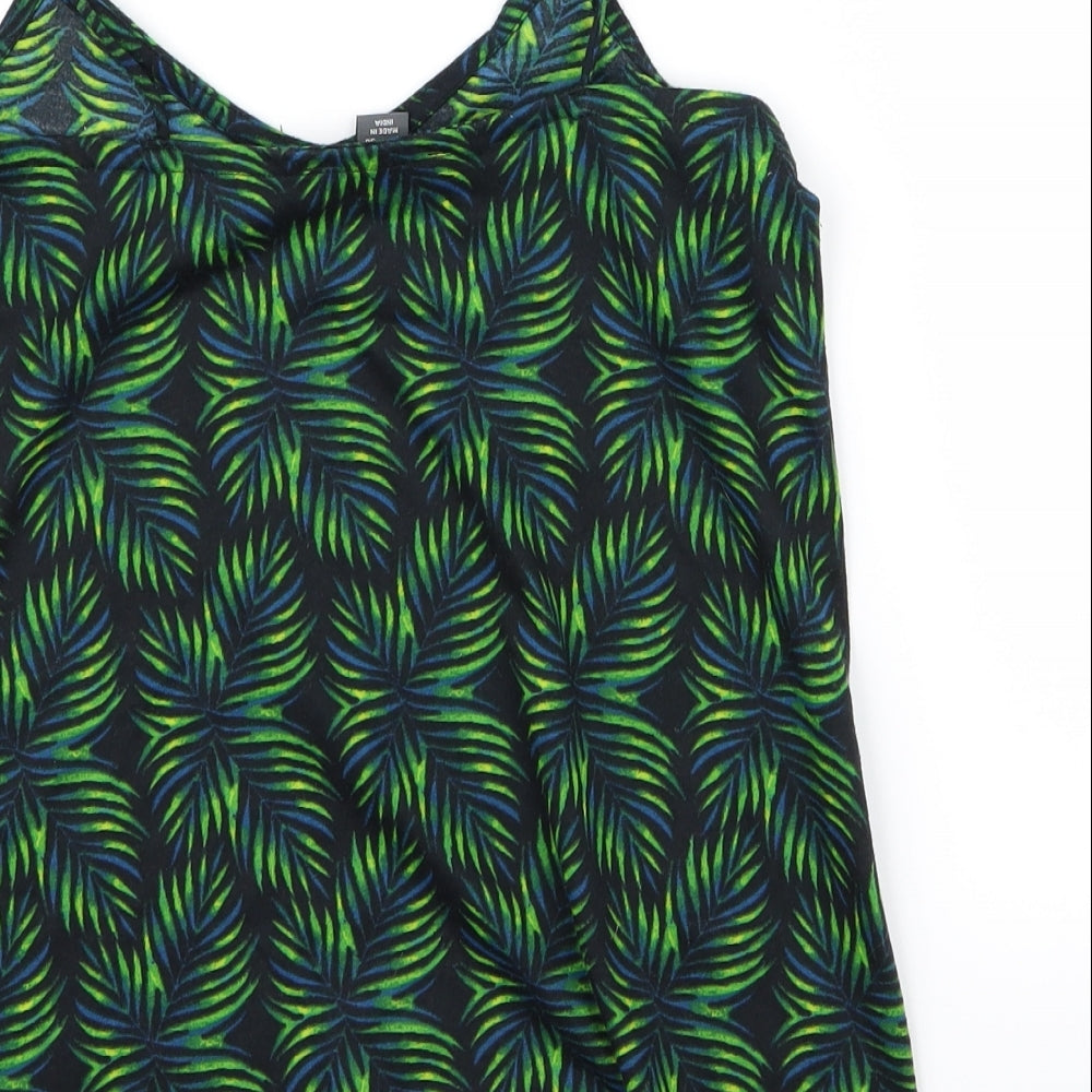Primark Womens Green Floral  Basic Blouse Size 6