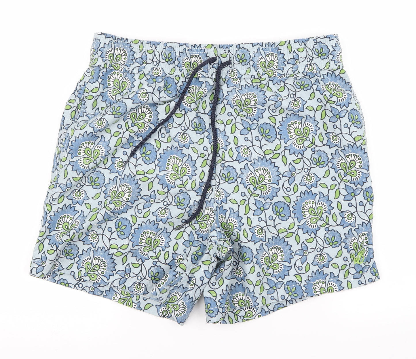 Preworn Mens Blue Floral  Bermuda Shorts Size 30