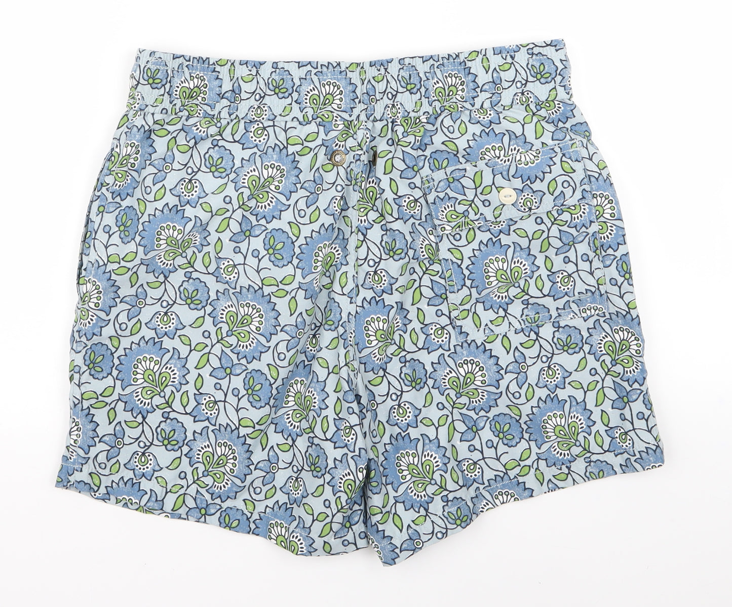 Preworn Mens Blue Floral  Bermuda Shorts Size 30