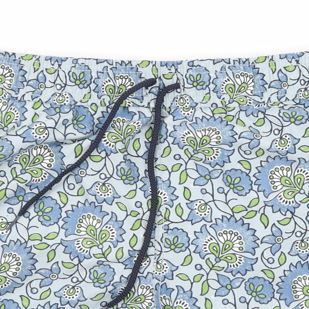 Preworn Mens Blue Floral  Bermuda Shorts Size 30