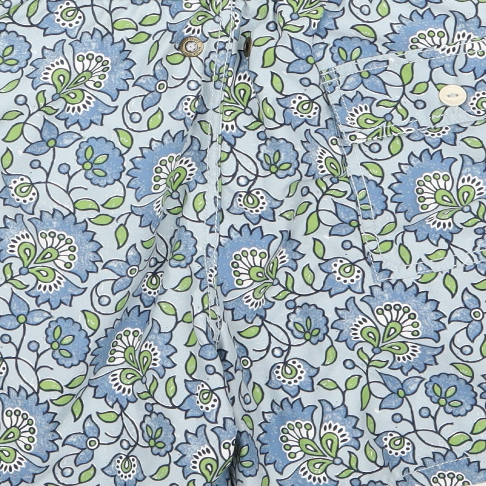 Preworn Mens Blue Floral  Bermuda Shorts Size 30